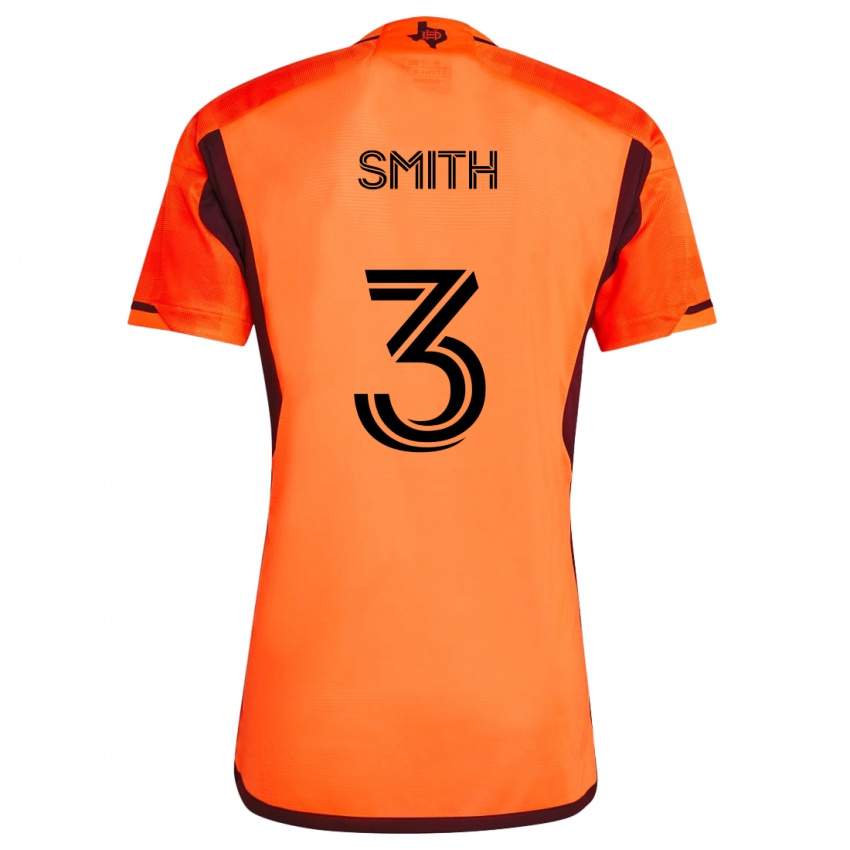 Niño Camiseta Brad Smith #3 Naranja Negro 1ª Equipación 2024/25 La Camisa Perú