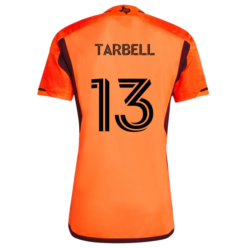 Niño Camiseta Andrew Tarbell #13 Naranja Negro 1ª Equipación 2024/25 La Camisa Perú