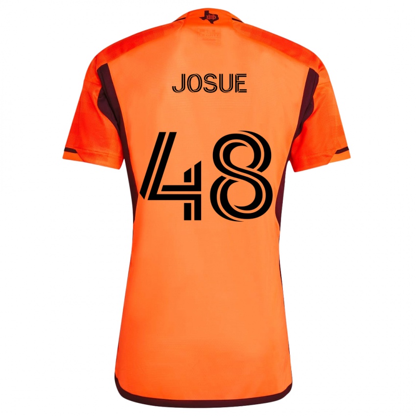 Niño Camiseta Josué #48 Naranja Negro 1ª Equipación 2024/25 La Camisa Perú