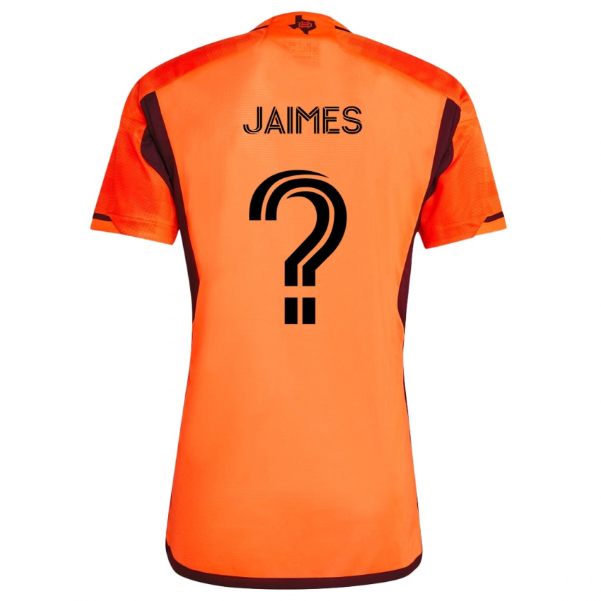 Niño Camiseta Angel Jaimes #0 Naranja Negro 1ª Equipación 2024/25 La Camisa Perú