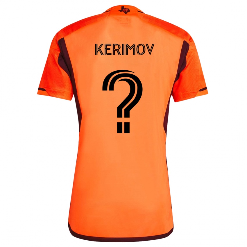 Niño Camiseta Roman Kerimov #0 Naranja Negro 1ª Equipación 2024/25 La Camisa Perú