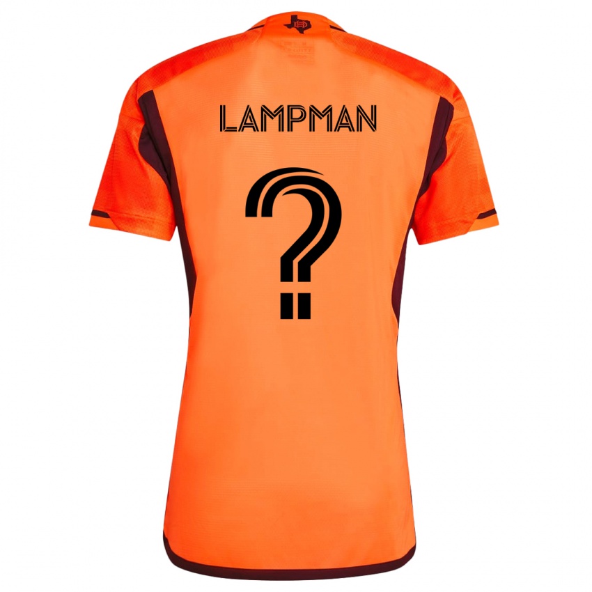 Niño Camiseta Tate Lampman #0 Naranja Negro 1ª Equipación 2024/25 La Camisa Perú