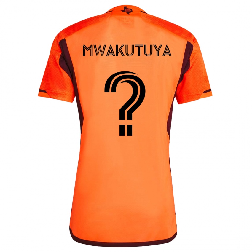 Niño Camiseta Isaac Mwakutuya #0 Naranja Negro 1ª Equipación 2024/25 La Camisa Perú