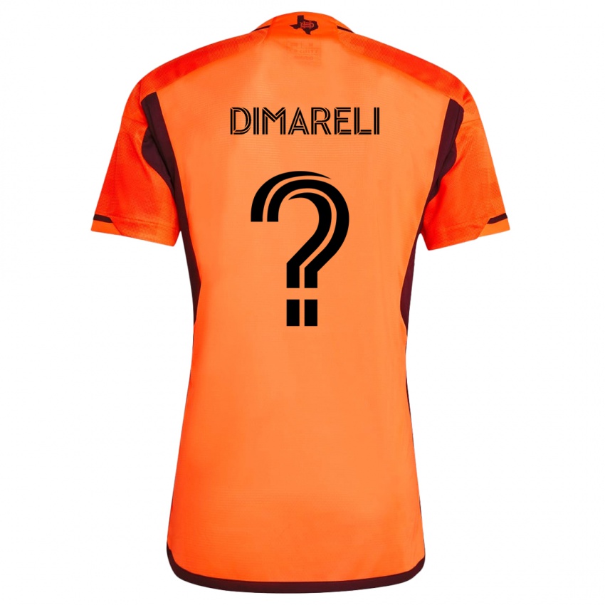 Niño Camiseta Mattheo Dimareli #0 Naranja Negro 1ª Equipación 2024/25 La Camisa Perú