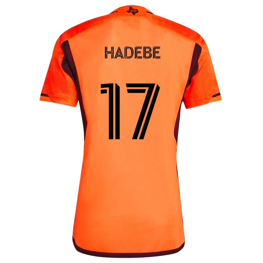 Niño Camiseta Teenage Hadebe #17 Naranja Negro 1ª Equipación 2024/25 La Camisa Perú