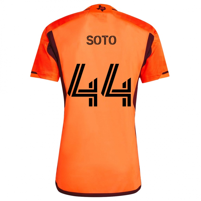 Niño Camiseta Ezekiel Soto #44 Naranja Negro 1ª Equipación 2024/25 La Camisa Perú