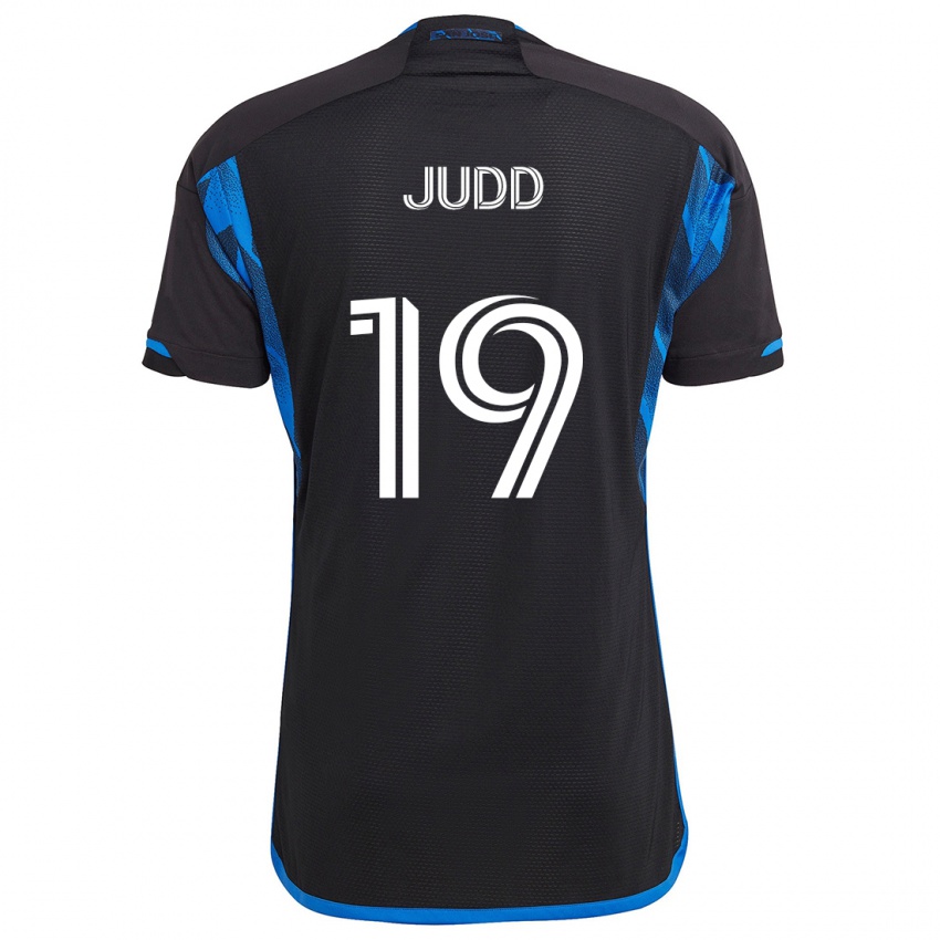 Niño Camiseta Preston Judd #19 Azul Negro 1ª Equipación 2024/25 La Camisa Perú