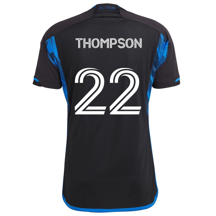 Niño Camiseta Tommy Thompson #22 Azul Negro 1ª Equipación 2024/25 La Camisa Perú