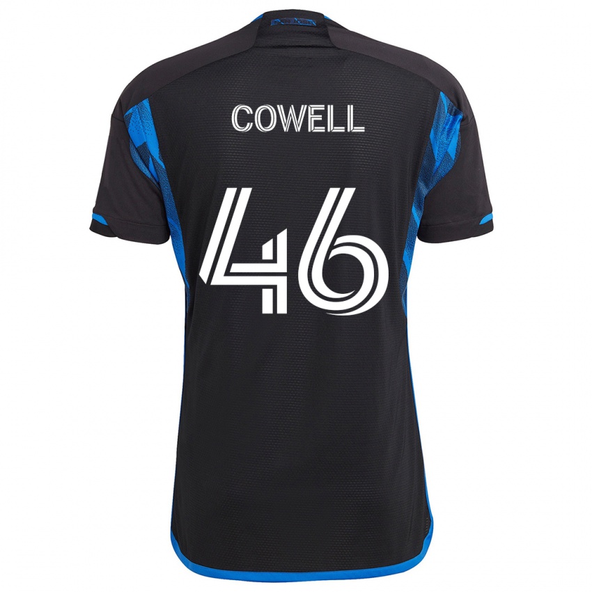 Niño Camiseta Chance Cowell #46 Azul Negro 1ª Equipación 2024/25 La Camisa Perú