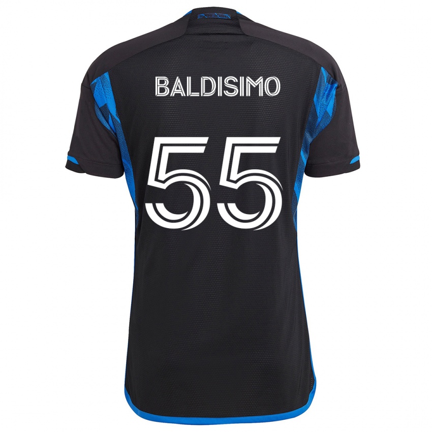 Niño Camiseta Michael Baldisimo #55 Azul Negro 1ª Equipación 2024/25 La Camisa Perú