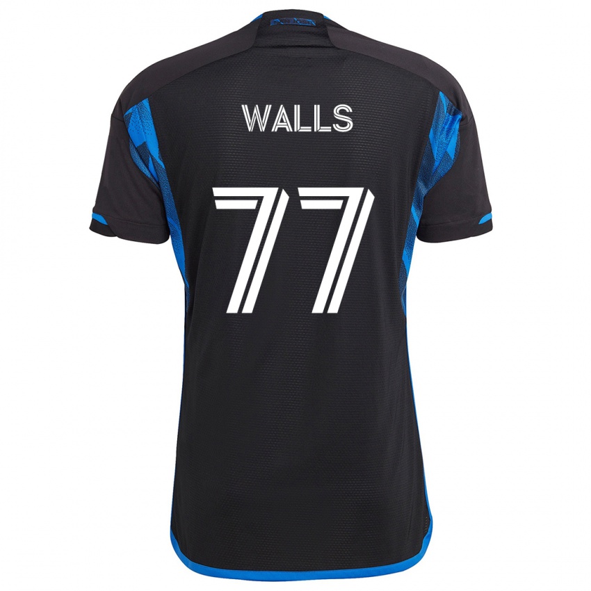 Niño Camiseta Casey Walls #77 Azul Negro 1ª Equipación 2024/25 La Camisa Perú