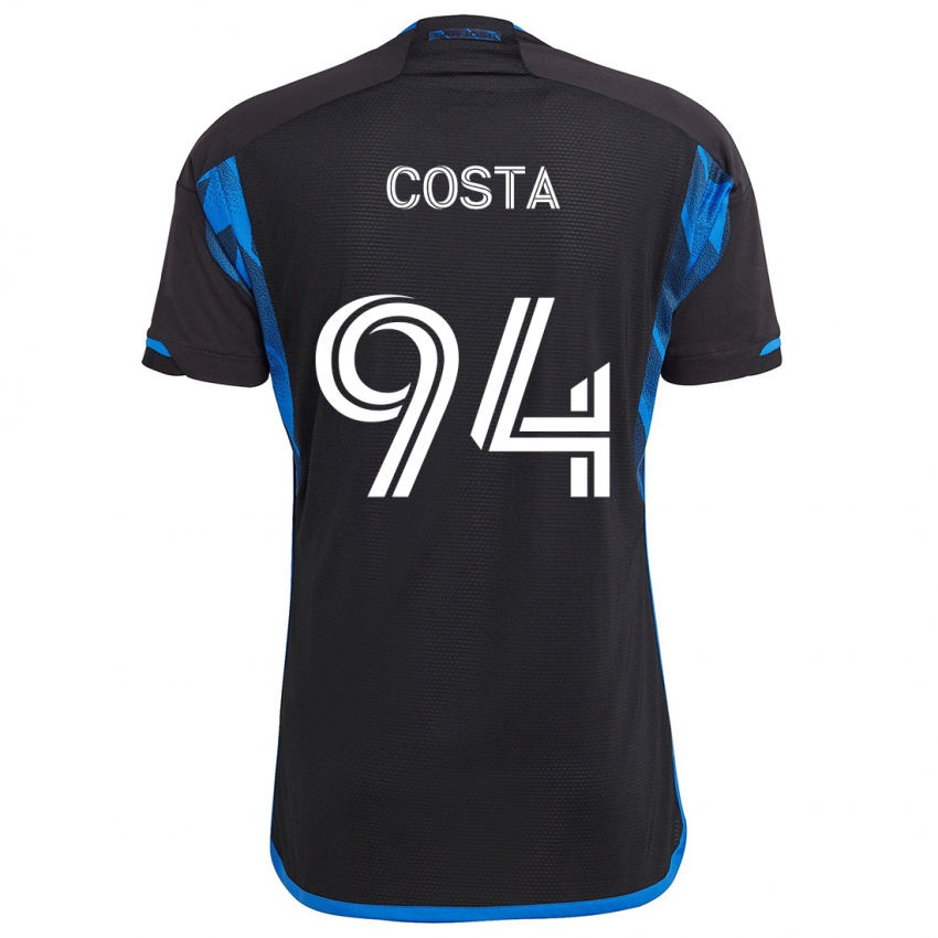 Niño Camiseta Vítor Costa #94 Azul Negro 1ª Equipación 2024/25 La Camisa Perú