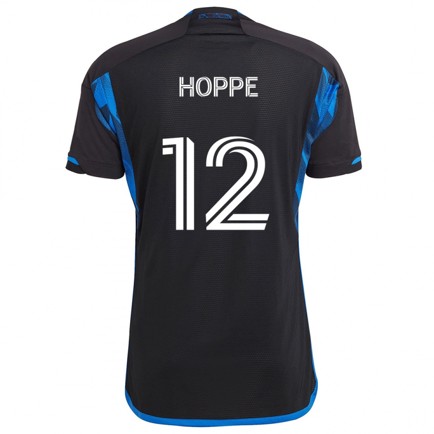 Niño Camiseta Matthew Hoppe #12 Azul Negro 1ª Equipación 2024/25 La Camisa Perú