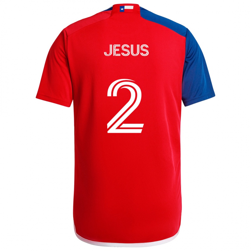 Niño Camiseta Geovane Jesus #2 Azul Rojo 1ª Equipación 2024/25 La Camisa Perú