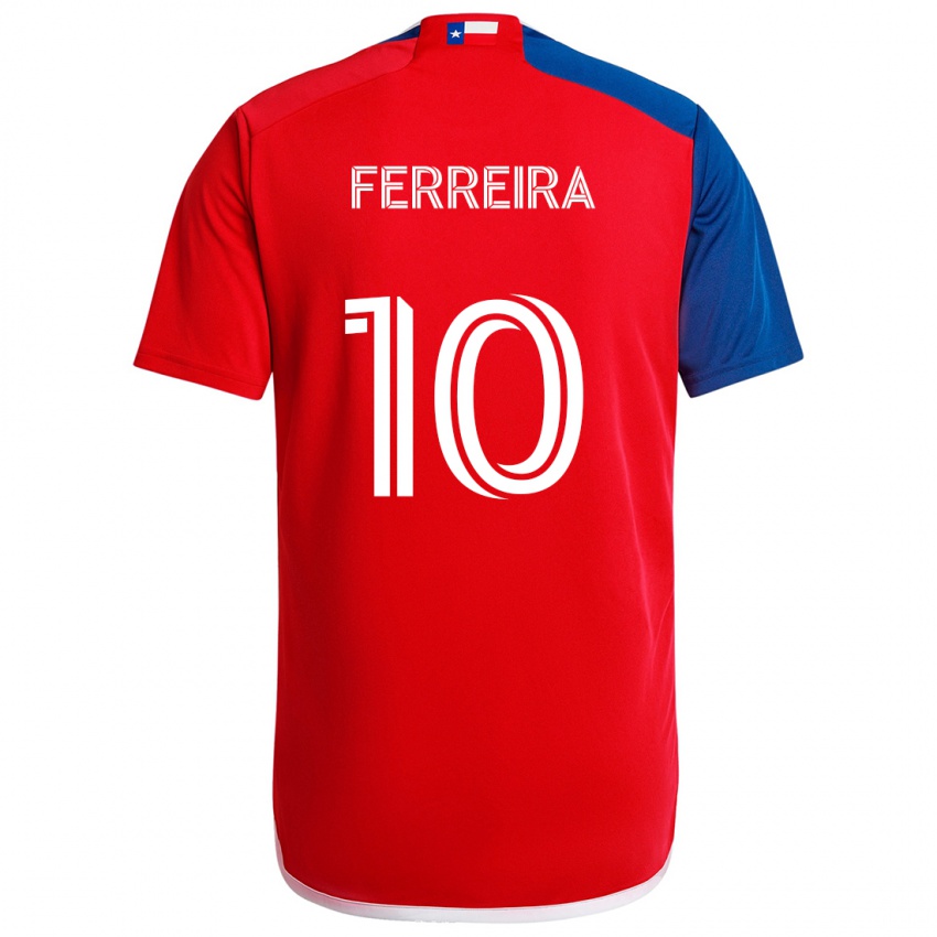 Niño Camiseta Jesús Ferreira #10 Azul Rojo 1ª Equipación 2024/25 La Camisa Perú