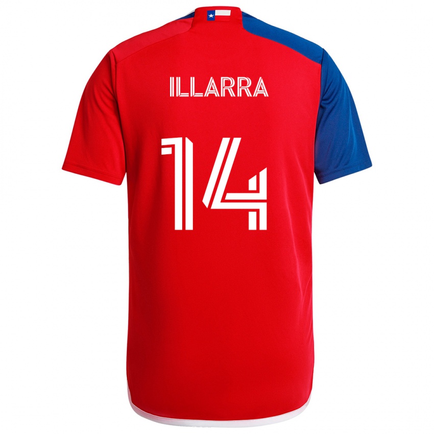 Niño Camiseta Asier Illarramendi #14 Azul Rojo 1ª Equipación 2024/25 La Camisa Perú