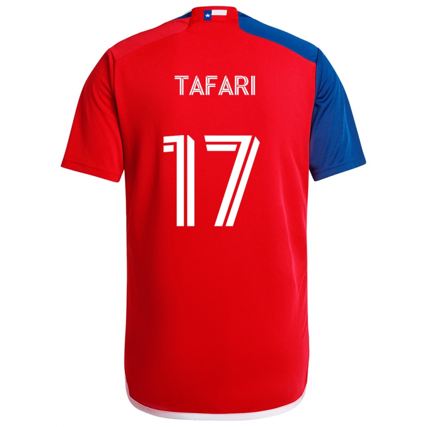 Niño Camiseta Nkosi Tafari #17 Azul Rojo 1ª Equipación 2024/25 La Camisa Perú