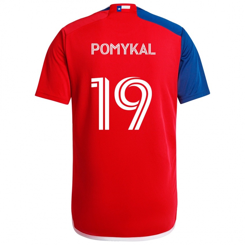 Niño Camiseta Paxton Pomykal #19 Azul Rojo 1ª Equipación 2024/25 La Camisa Perú