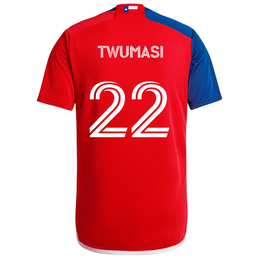 Niño Camiseta Ema Twumasi #22 Azul Rojo 1ª Equipación 2024/25 La Camisa Perú