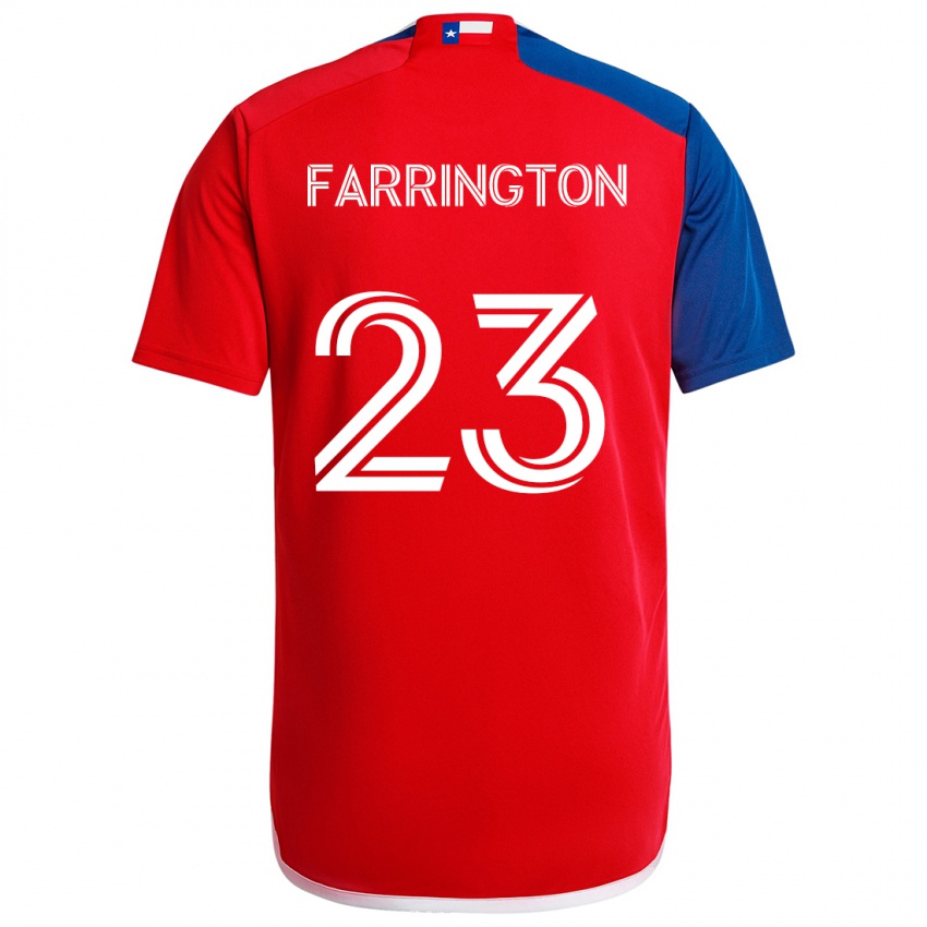 Niño Camiseta Logan Farrington #23 Azul Rojo 1ª Equipación 2024/25 La Camisa Perú