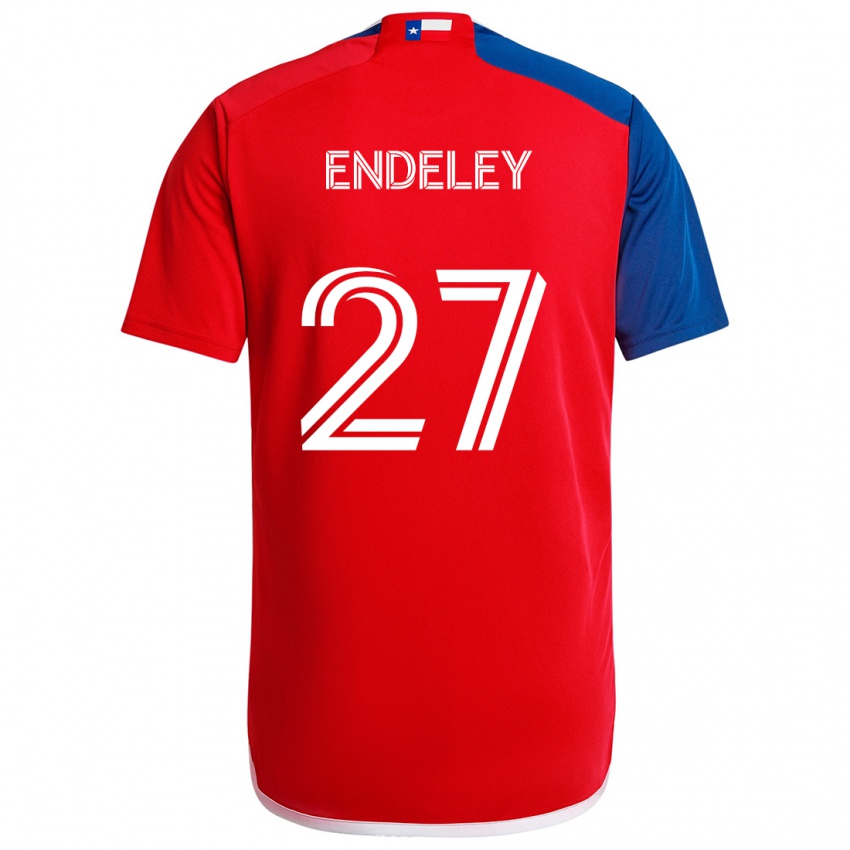 Niño Camiseta Herbert Endeley #27 Azul Rojo 1ª Equipación 2024/25 La Camisa Perú