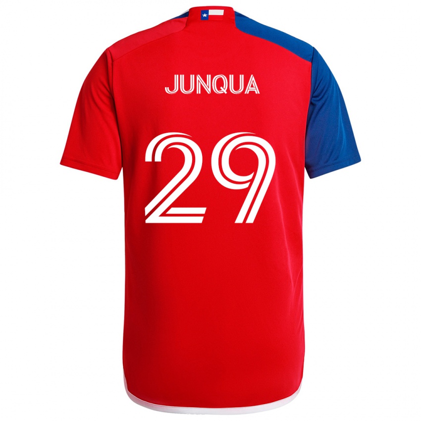 Niño Camiseta Sam Junqua #29 Azul Rojo 1ª Equipación 2024/25 La Camisa Perú