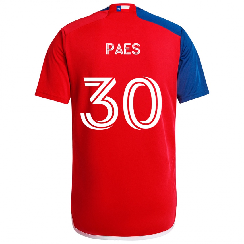 Niño Camiseta Maarten Paes #30 Azul Rojo 1ª Equipación 2024/25 La Camisa Perú