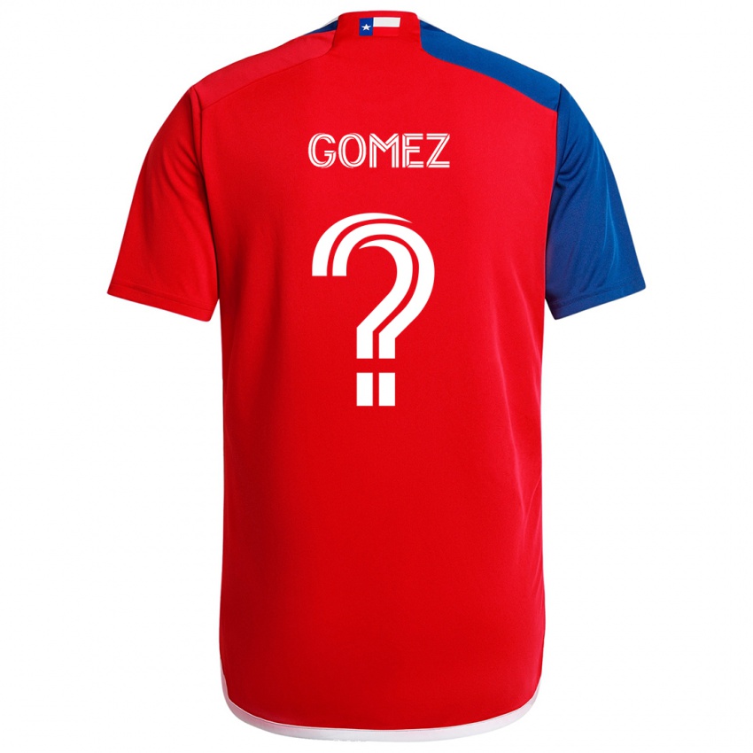 Niño Camiseta Victor Gomez #0 Azul Rojo 1ª Equipación 2024/25 La Camisa Perú