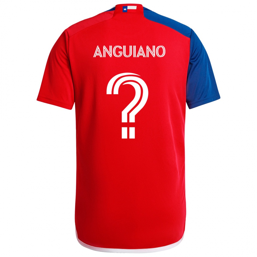 Niño Camiseta Adrian Anguiano #0 Azul Rojo 1ª Equipación 2024/25 La Camisa Perú