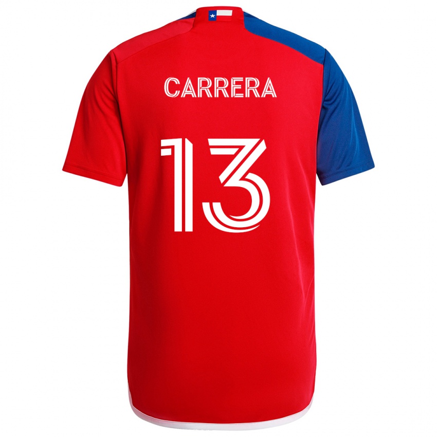 Niño Camiseta Antonio Carrera #13 Azul Rojo 1ª Equipación 2024/25 La Camisa Perú