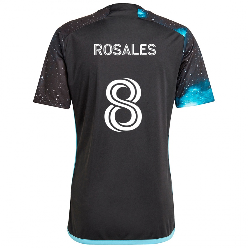 Niño Camiseta Joseph Rosales #8 Azul Negro 1ª Equipación 2024/25 La Camisa Perú