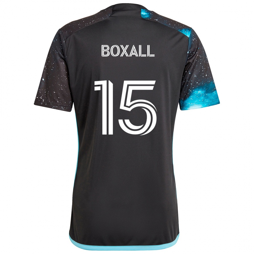 Niño Camiseta Michael Boxall #15 Azul Negro 1ª Equipación 2024/25 La Camisa Perú