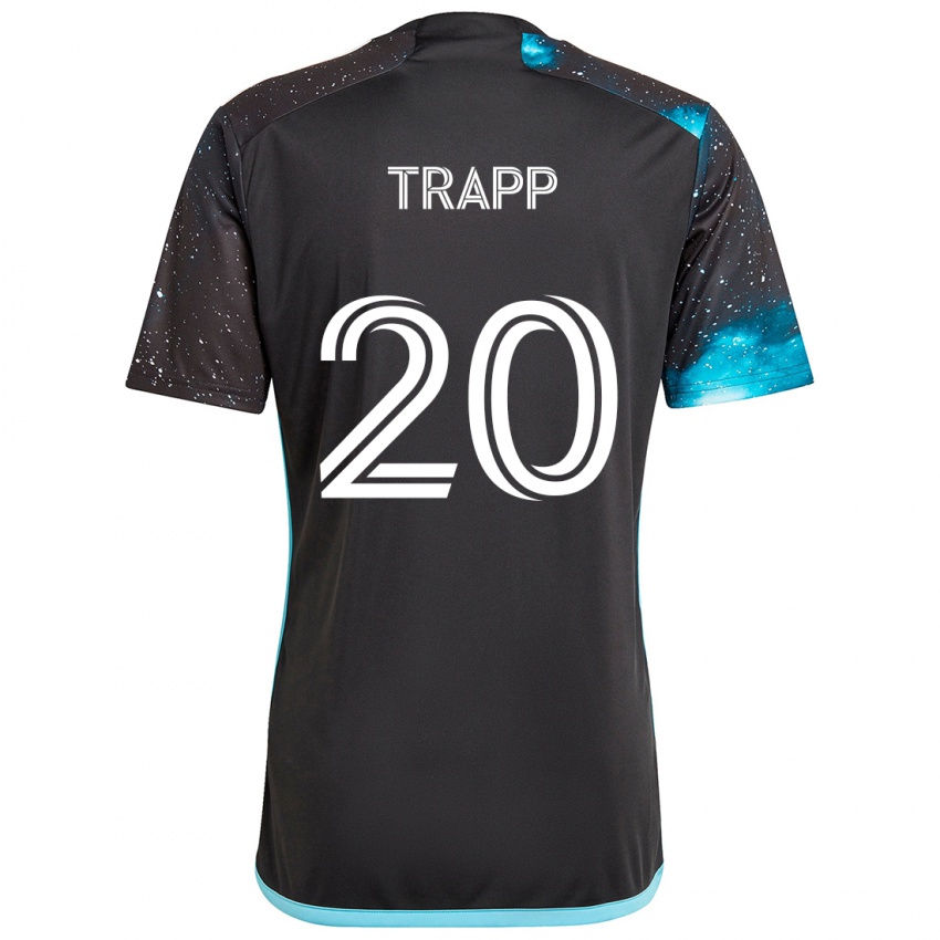 Niño Camiseta Wil Trapp #20 Azul Negro 1ª Equipación 2024/25 La Camisa Perú