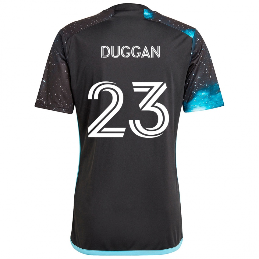 Niño Camiseta Morris Duggan #23 Azul Negro 1ª Equipación 2024/25 La Camisa Perú