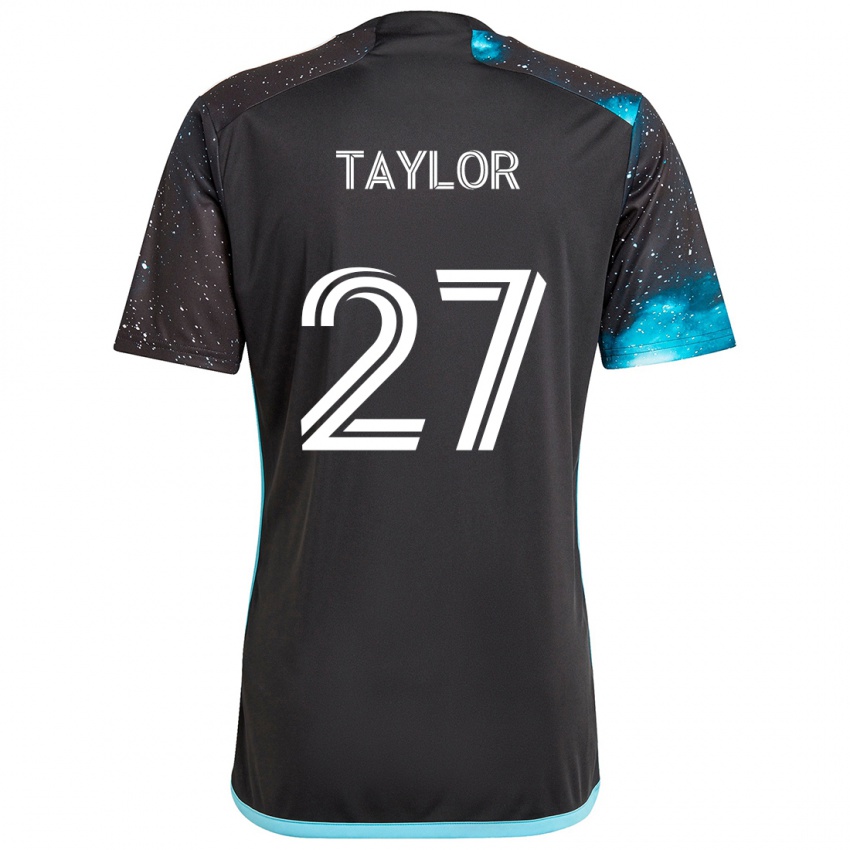 Niño Camiseta D.j. Taylor #27 Azul Negro 1ª Equipación 2024/25 La Camisa Perú