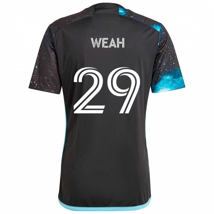 Niño Camiseta Patrick Weah #29 Azul Negro 1ª Equipación 2024/25 La Camisa Perú