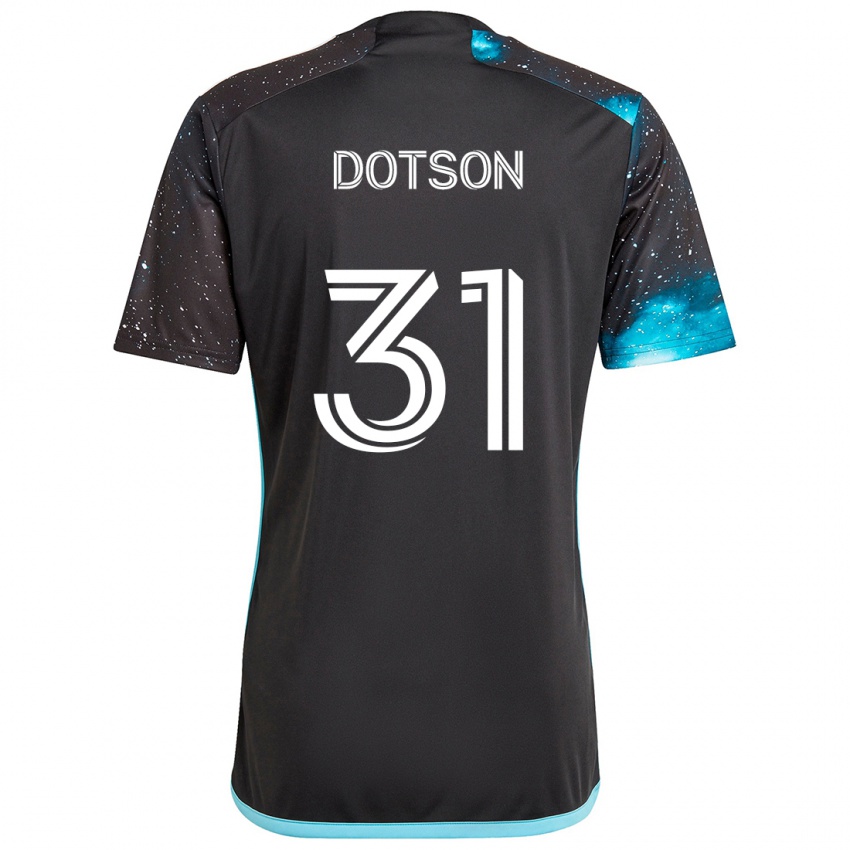 Niño Camiseta Hassani Dotson #31 Azul Negro 1ª Equipación 2024/25 La Camisa Perú