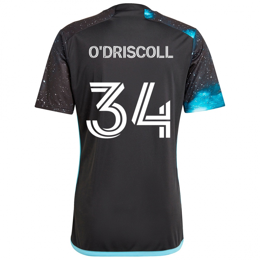 Niño Camiseta Rory O'driscoll #34 Azul Negro 1ª Equipación 2024/25 La Camisa Perú