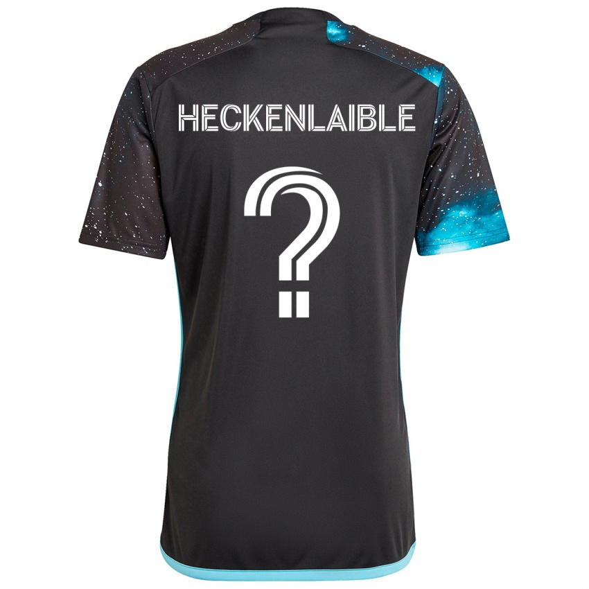 Niño Camiseta Andrew Heckenlaible #0 Azul Negro 1ª Equipación 2024/25 La Camisa Perú