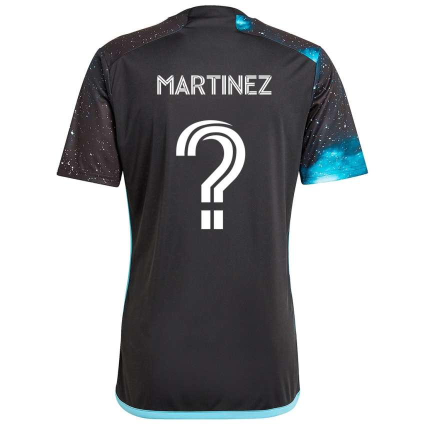 Niño Camiseta Aidan Martinez #0 Azul Negro 1ª Equipación 2024/25 La Camisa Perú