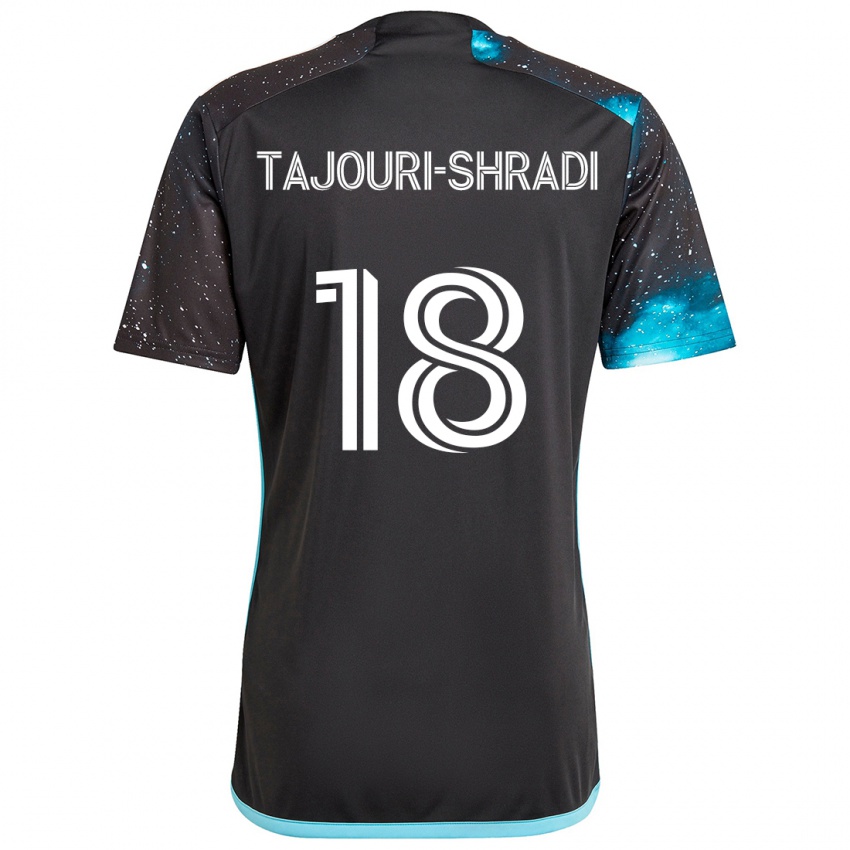 Niño Camiseta Ismael Tajouri-Shradi #18 Azul Negro 1ª Equipación 2024/25 La Camisa Perú