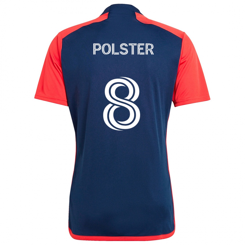 Niño Camiseta Matt Polster #8 Azul Rojo 1ª Equipación 2024/25 La Camisa Perú