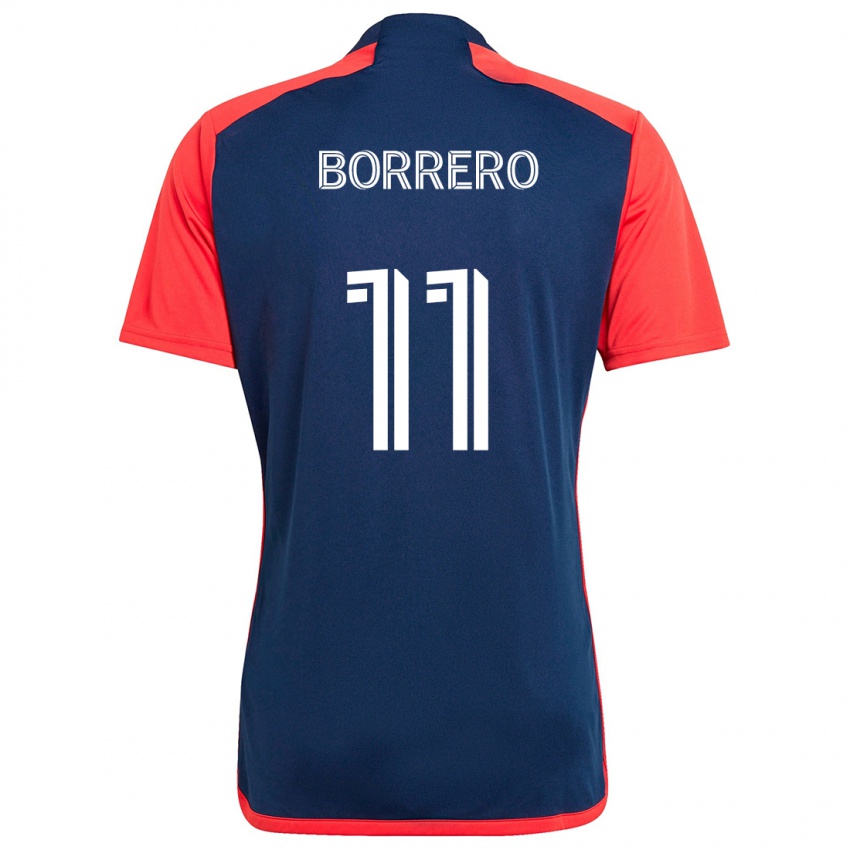 Niño Camiseta Dylan Borrero #11 Azul Rojo 1ª Equipación 2024/25 La Camisa Perú