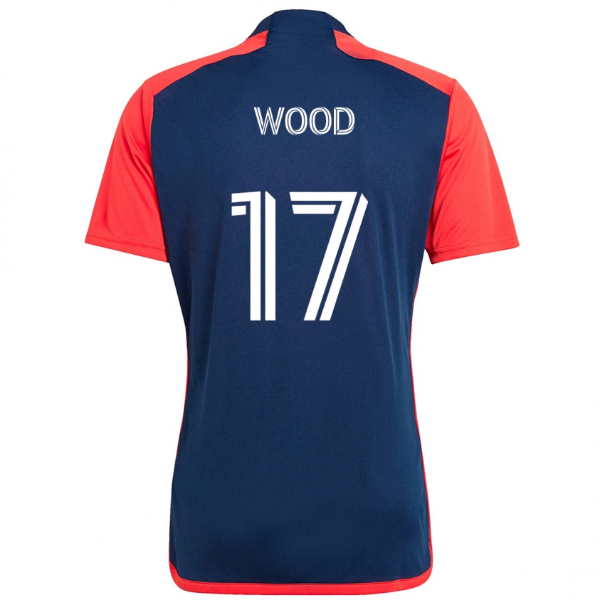 Niño Camiseta Bobby Wood #17 Azul Rojo 1ª Equipación 2024/25 La Camisa Perú