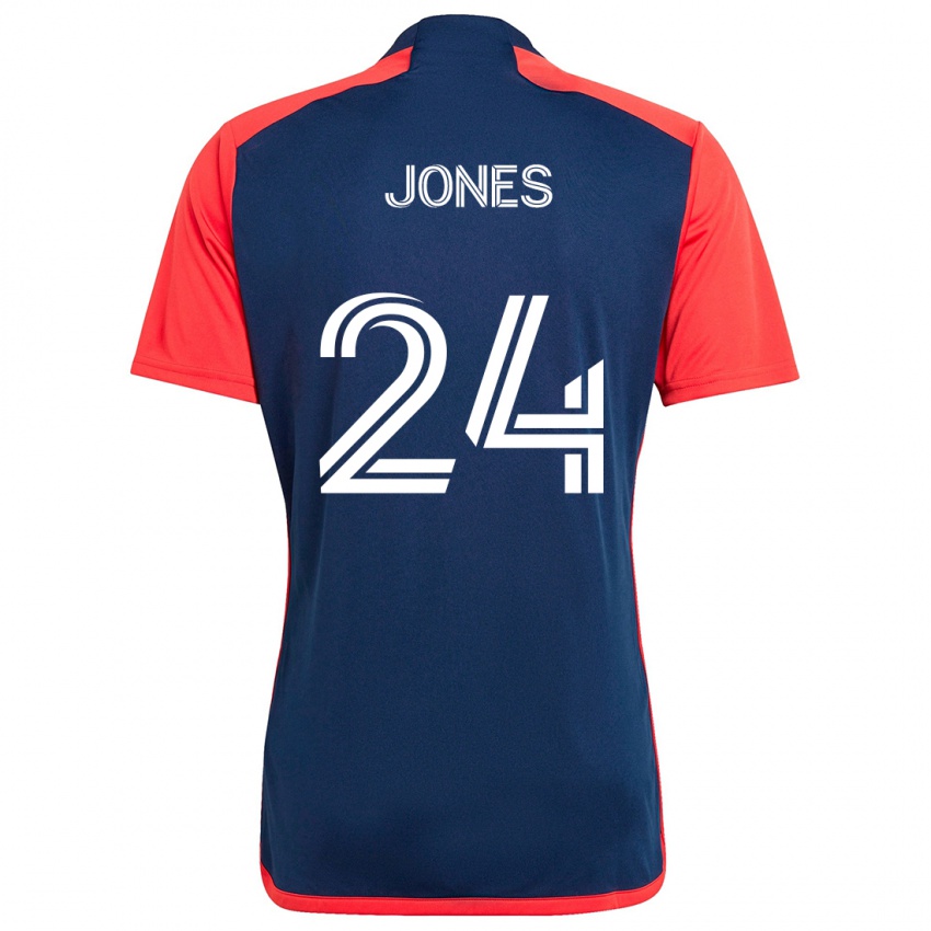 Niño Camiseta Dejuan Jones #24 Azul Rojo 1ª Equipación 2024/25 La Camisa Perú