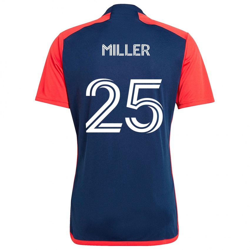 Niño Camiseta Peyton Miller #25 Azul Rojo 1ª Equipación 2024/25 La Camisa Perú