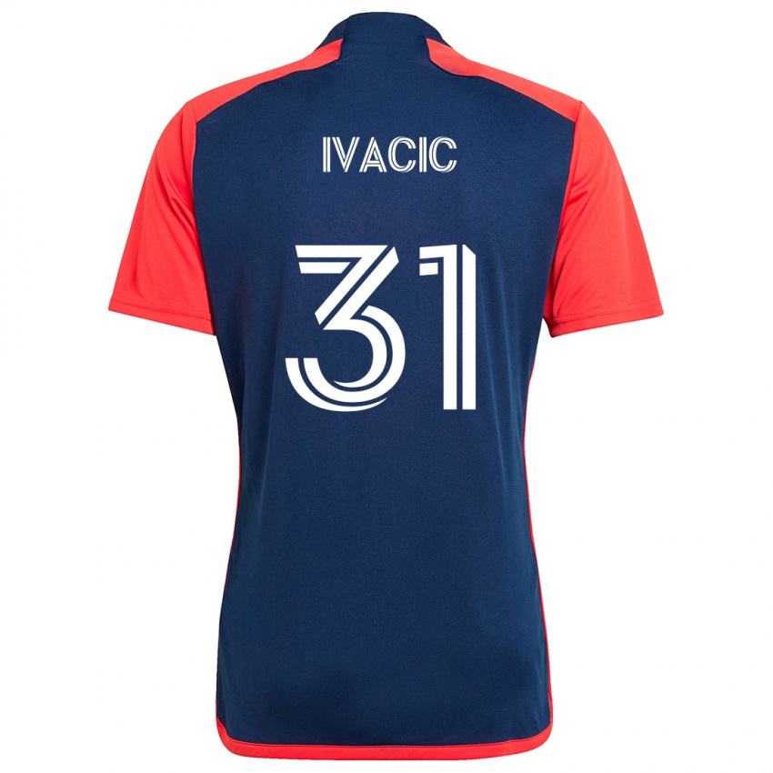 Niño Camiseta Aljaz Ivacic #31 Azul Rojo 1ª Equipación 2024/25 La Camisa Perú