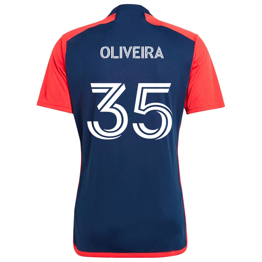 Niño Camiseta Cristiano Oliveira #35 Azul Rojo 1ª Equipación 2024/25 La Camisa Perú