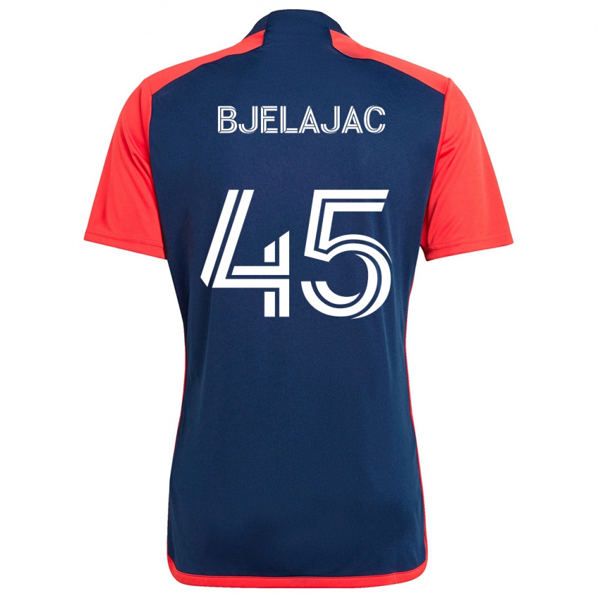 Niño Camiseta Andrej Bjelajac #45 Azul Rojo 1ª Equipación 2024/25 La Camisa Perú