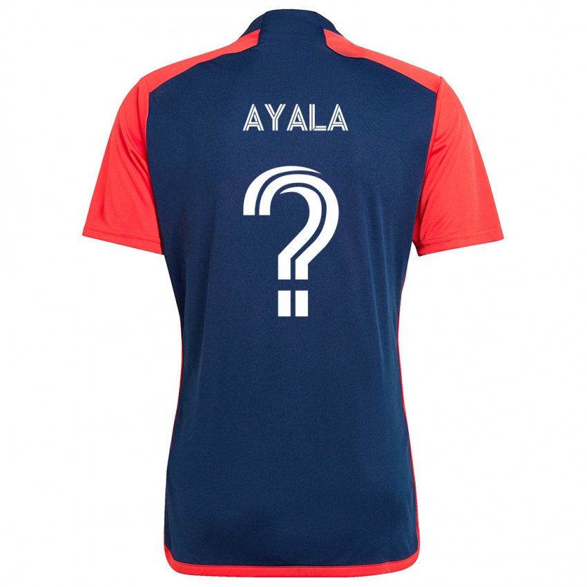 Niño Camiseta Paolo Ayala #0 Azul Rojo 1ª Equipación 2024/25 La Camisa Perú